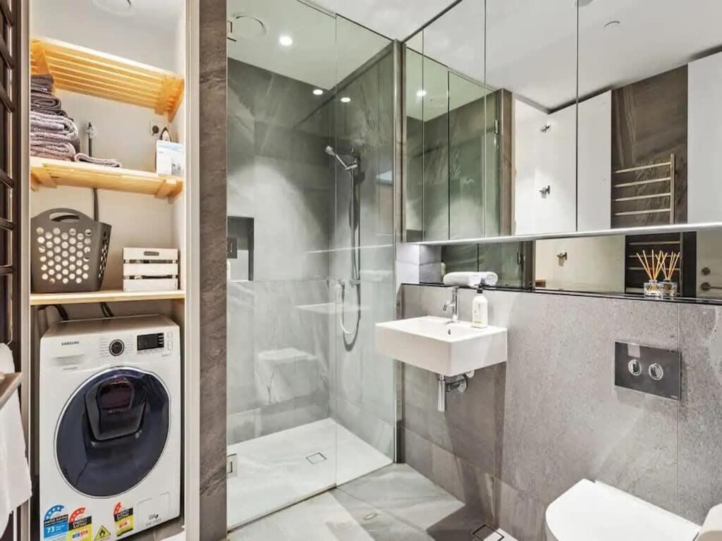 Modern One Bedroom Apartment In Wynyard Quarter Auckland Exteriér fotografie